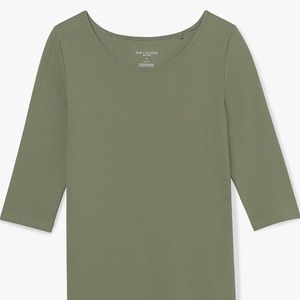 MM Lafleur Women's top Soyoung Tee Dark Sage Size Large